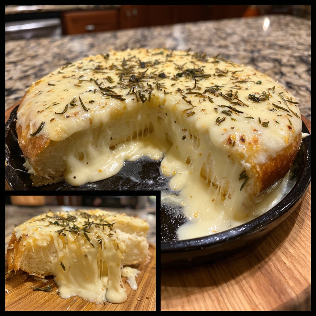 Fondue with White Cheddar and Rosemary