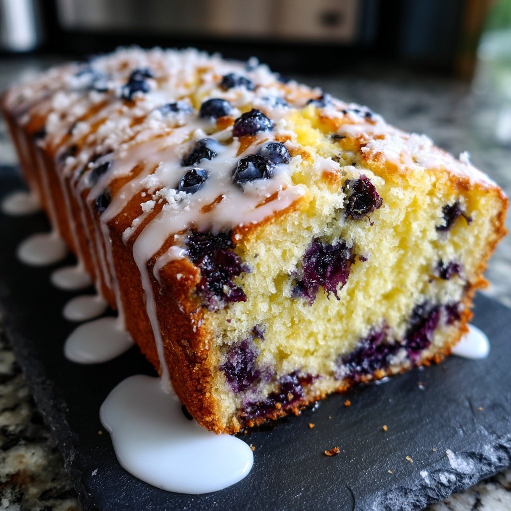 Baking & Desserts Lemon Blueberry Loaf Cake