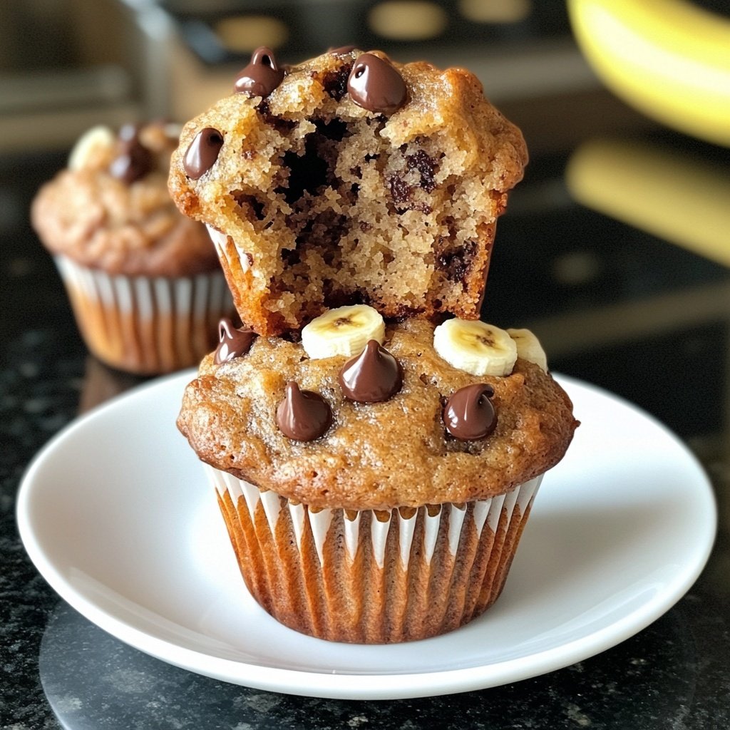 Banana Chocolate Chip Muffins
