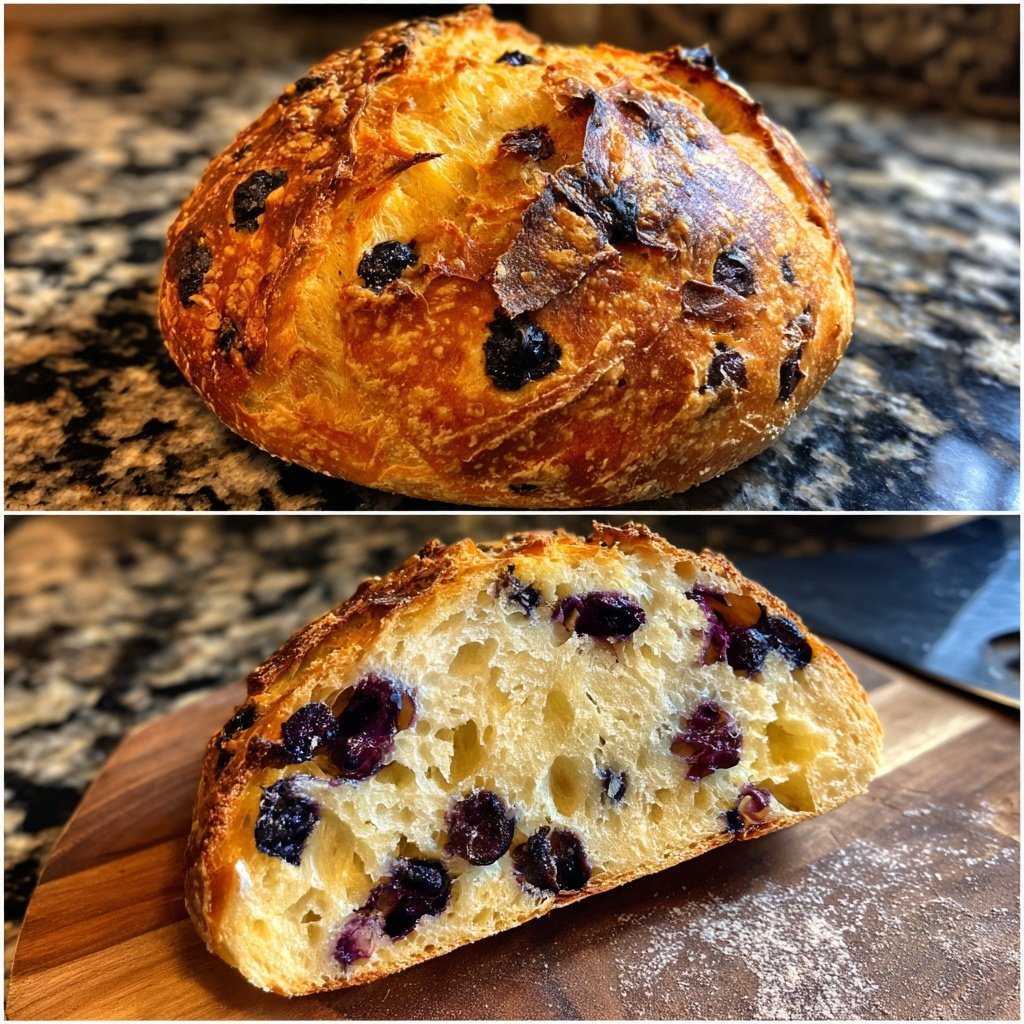 Lemon Blueberry Sourdough Bread Easy Method