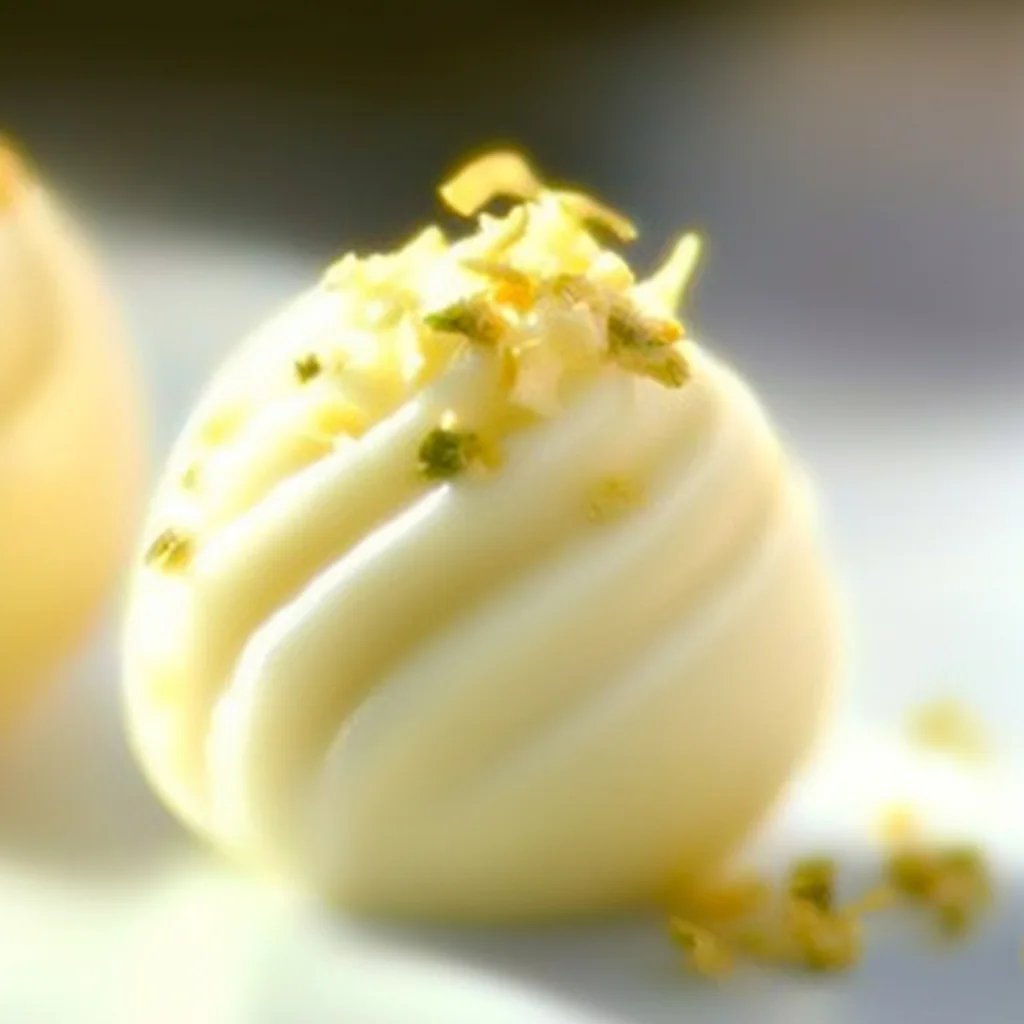 Lemon and White Chocolate Truffles