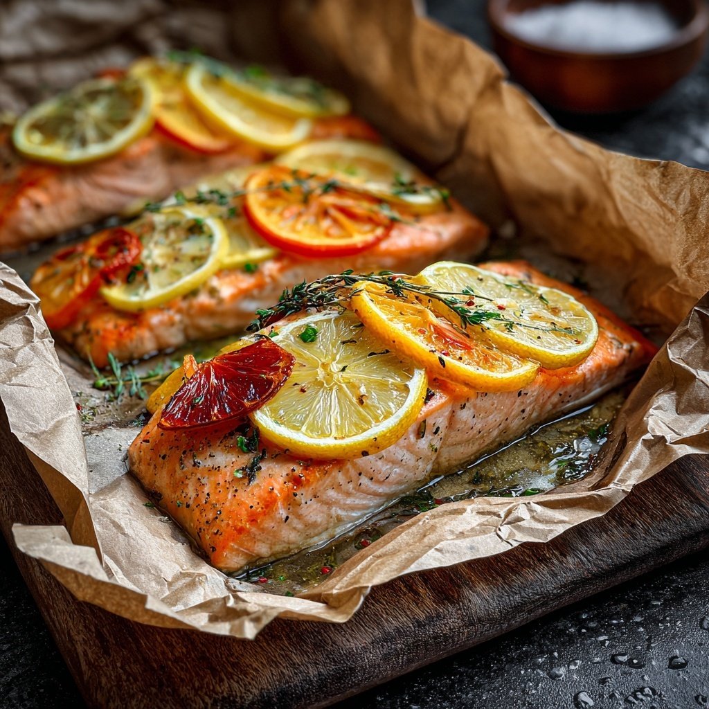Salmon en Papillote with Citrus