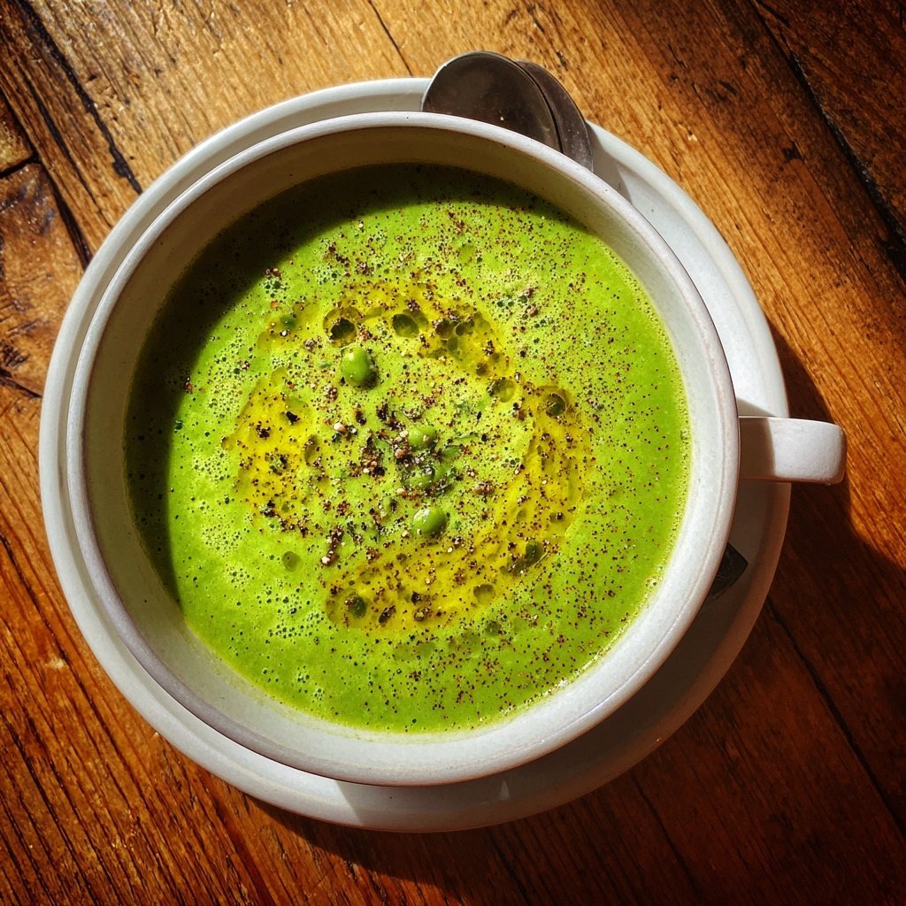 Spring Green Bean And Herb Soup