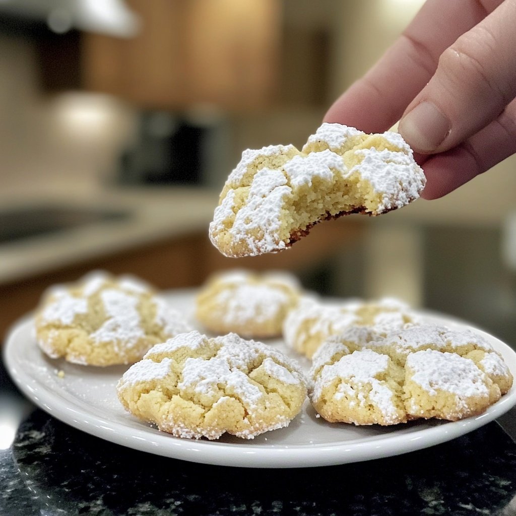 Lemon Crinkle Cookies - Herbs & Flour