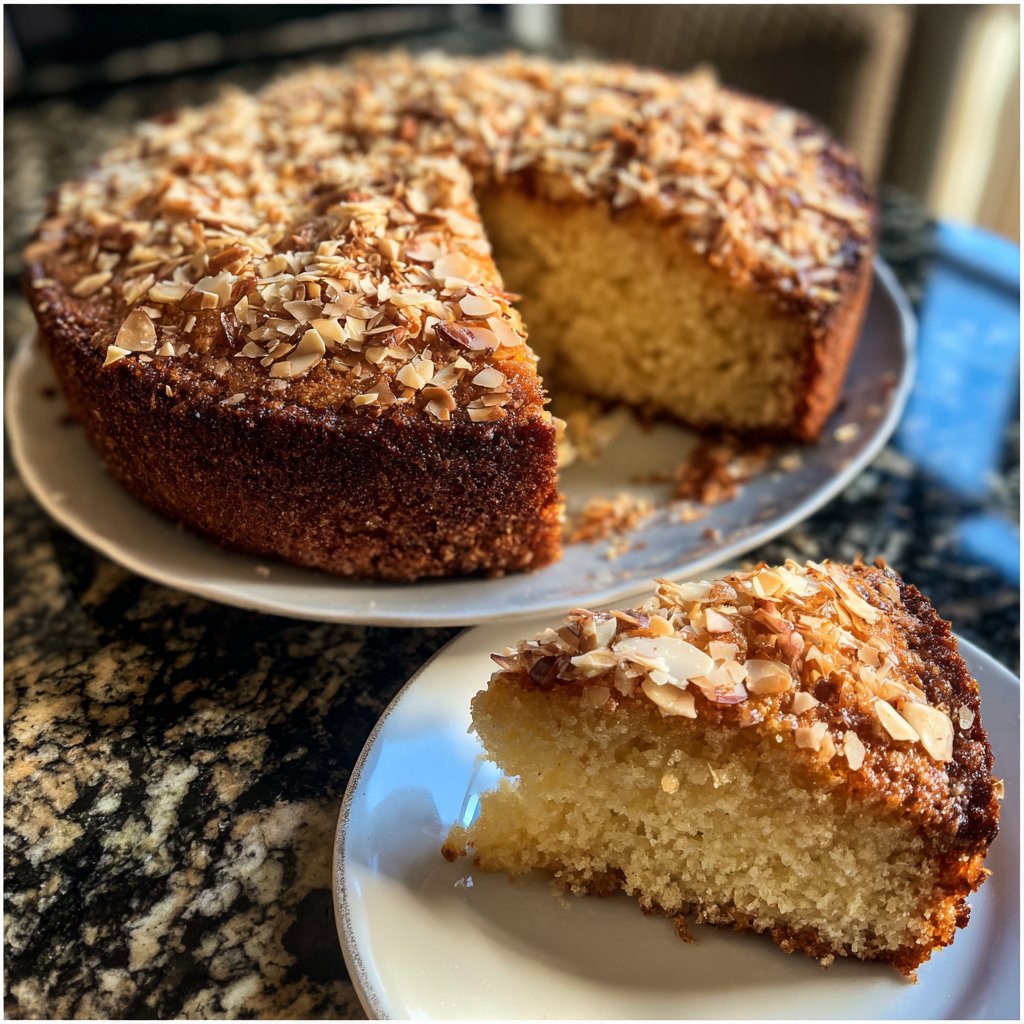 Vanilla Almond Yogurt Cake