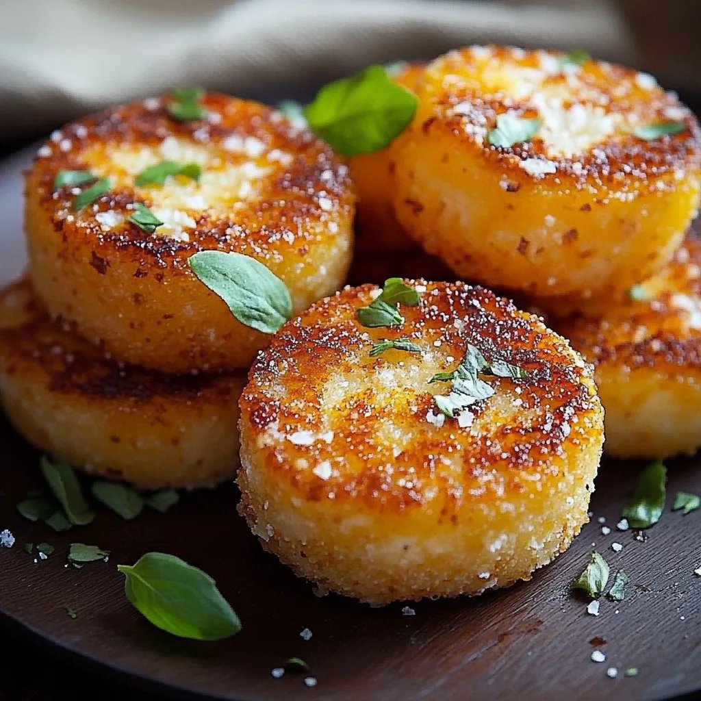 Crispy Parmesan Polenta Rounds