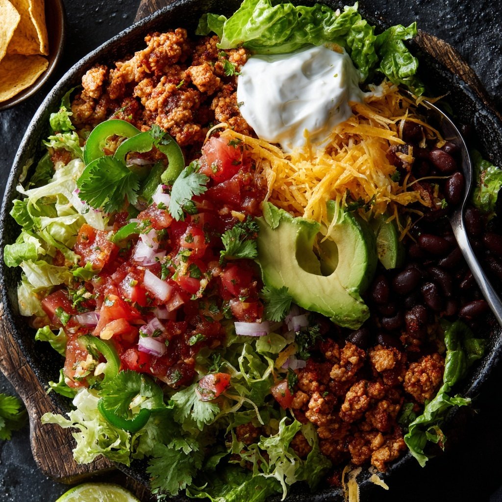 Ground Turkey Taco Bowl