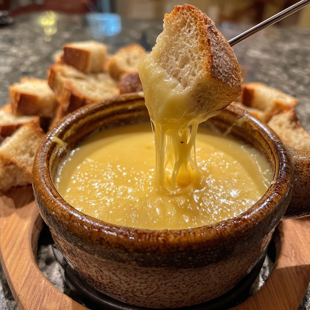 Fondue with Smoked Cheese
