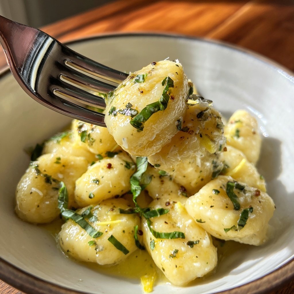 Ricotta and Lemon Gnocchi for Two