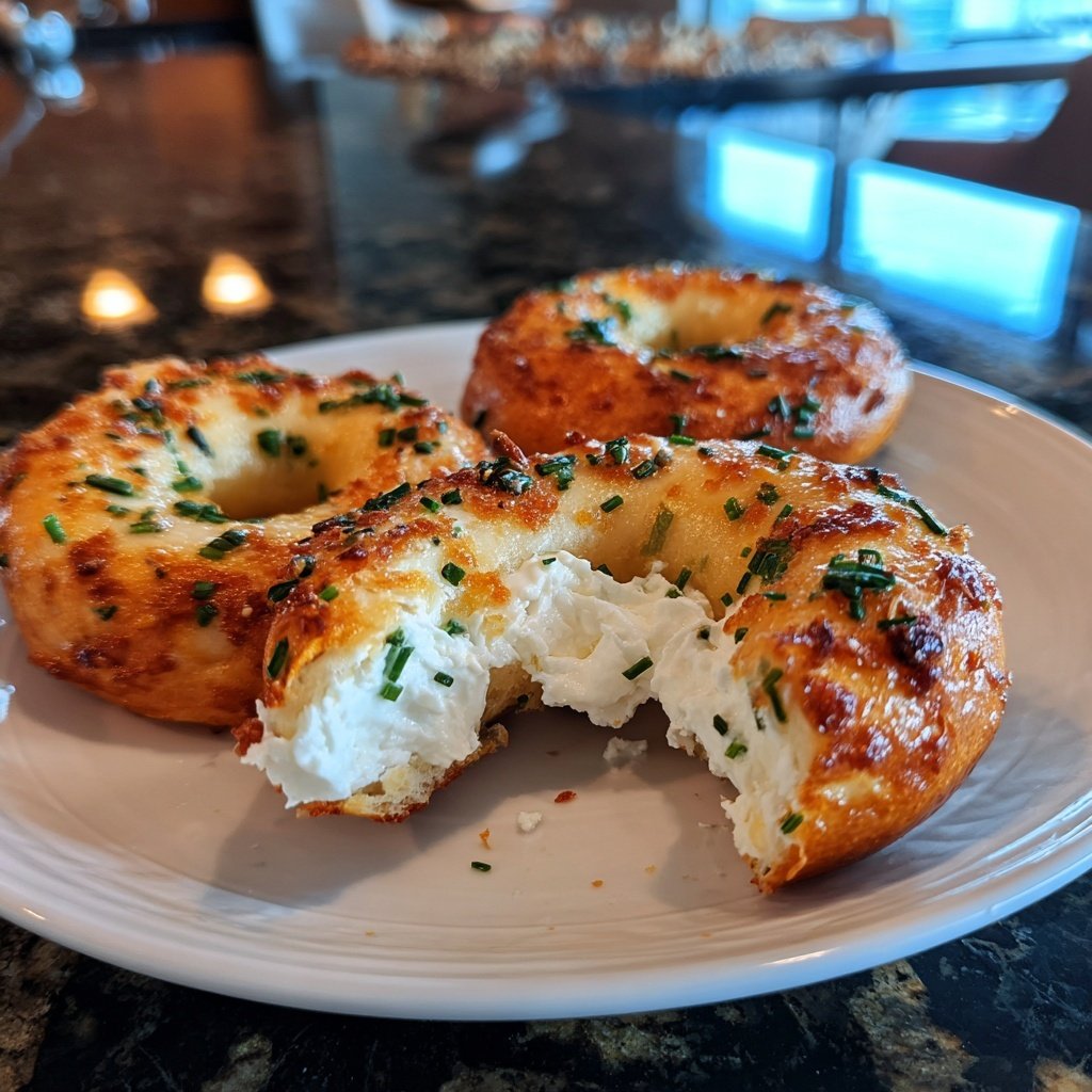 Air Fryer Bagels With Yogurt